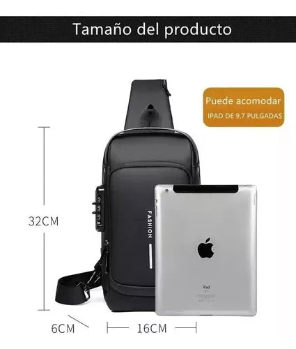 Bandolera Bolso Antirrobo Impermeable